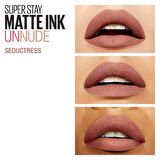 Maybelline Gün Boyu Kalıcı Etki Sunan Süper Mat Likit Ruj 65 Seductress - Nude X2