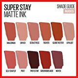 Maybelline Gün Boyu Kalıcı Etki Sunan Süper Mat Likit Ruj 65 Seductress - Nude X2