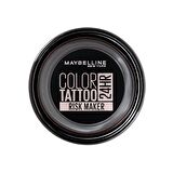 Maybelline New York Color Tattoo 24HR Krem Göz Farı - 190 Risk Maker-Siyah