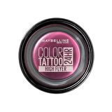 Maybelline New York Color Tattoo 24HR Krem Göz Farı - 250 High Flyer-Bordo