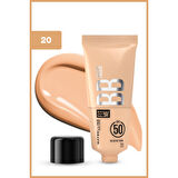 Maybelline New York Fit Me Nude Cilt Bakımı Etkili Nemlendirici SPF50 BB Krem - 20
