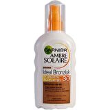 Garnier Ambre Solaire İdeal Bronzluk 30 Faktör Suya Dayanıklı Bronzlaştırıcı Sprey 200 ml