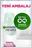 2'li Mineral Termal Koruma Sprey Kadın Deodorant Seti, 72 Saat Etkili