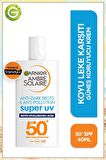 Koyu Leke Karşıtı Güneş Koruyucu Yüz Kremi 50spf 40ml