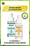 Garnier C Vitamini & Hyaluronik Aloe Tüm Cilt Tipleri İçin Su Bazlı Yağsız Nemlendirici Yüz Bakım Seti