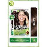 Garnier Nutrisse Yoğun Besleyici Kalıcı Krem Saç Boyası 4 Kahve
