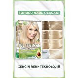 Garnier Nutrisse Yoğun Besleyici Kalıcı Krem Saç Boyası 10.1A Ekstra Açık Küllü Sarı