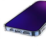 Coofbe 2MM Kompozit PC Şeffaf Manyetik Magsafe Uyumlu iPhone 14 Kılıf Sararmaz Full Koruma