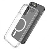 Coofbe 2MM Kompozit PC Şeffaf Manyetik Magsafe Uyumlu iPhone 14 Pro Kılıf Sararmaz Full Koruma