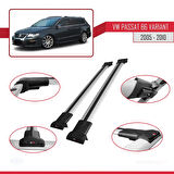 Volkswagen Passat B6 (3C) Variant 2005-2010 Arası ile Uyumlu FLY Model Ara Atkı Tavan Barı Gri 2 Adet