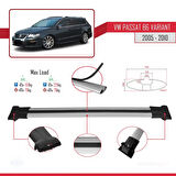 Volkswagen Passat B6 (3C) Variant 2005-2010 Arası ile Uyumlu FLY Model Ara Atkı Tavan Barı Gri 2 Adet