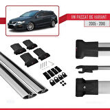 Volkswagen Passat B6 (3C) Variant 2005-2010 Arası ile Uyumlu FLY Model Ara Atkı Tavan Barı Gri 2 Adet