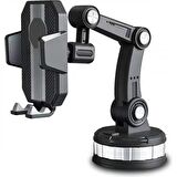 Coofbe Robotic 2İN1 Araç İçi Torpido Üzeri Telefon Tutucu Araç Ön Cam Telefon Tutucu Teleskopic