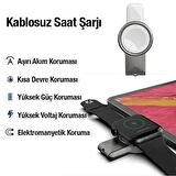 Coofbe Akıllı Şarj 2in1 USB ve Type-C Girişli Apple Watch Uyumlu Şarj Standı Apple Watch Uyumlu 8 7 6 5 4 Şarj 