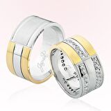 İki Renkli Altın Alyans 3606