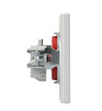 Schneider Electric EPH2800421 Asfora Beyaz Çerçeveli Kırmızı Gövde UPS Priz