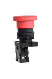 Schneider Electric , Xa2ec42 , 1 Nk Kırmızı Mantar Kafalı, Yaylı Buton