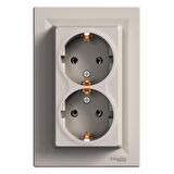 EPH9900169 ASFORA BRONZ İKİLİ TOPRAKLI PRİZ