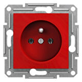 Schneider Electric EPH2870442 Asfora Kırmızı UPS Prizi Çerçevesiz