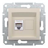 Schneider Electric EPH4770123 Asfora Krem 1xRJ45 Cat6 Utp Çerçevesiz