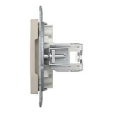 Schneider Electric EPH4770123 Asfora Krem 1xRJ45 Cat6 Utp Çerçevesiz