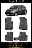Citroen C3 2002 Model Araca Özel 3d Havuzlu Paspas