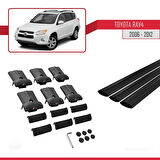 Toyota RAV4 III (XA30) 2006-2012 Arası ile Uyumlu FLY Model Ara Atkı Tavan Barı Siyah 3 Adet