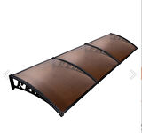 Kapı üstü Pratik Sundurma 360 X 80 Cm Siyah-Bronz