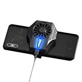 Coofbe Super Soğutucu Led Işıklı Telefon Soğutucusu Telefon Soğutma Fanı Radyatör Soğutucu 