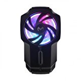 Coofbe Super Soğutucu RGB Işıklı 700mAh Şarjlı Telefon Soğutucu Fanı Ayarlanabilir Hız 6000 Devir