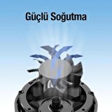 Coofbe Super Soğutucu USB Kablolu Telefon Soğutucu Radyatör  9 Bıçaklı Telefon Radyatör Soğutucu