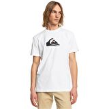 Quiksilver Bisiklet Yaka Baskılı Beyaz Erkek T-Shirt EQYZT06534 COMP LOGO SS