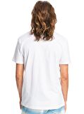 Quiksilver Bisiklet Yaka Baskılı Beyaz Erkek T-Shirt EQYZT06534 COMP LOGO SS
