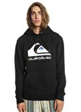 Quiksilver Siyah Erkek Kapüşonlu Baskılı Sweatshirt EQYFT04450 BIG LOGO HOOD