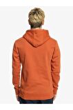 Quiksilver Kapüşonlu Normal Kalıp Baskılı Tarçın Erkek Sweatshirt