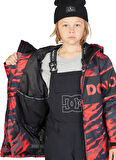 Dc Kırmızı Erkek Çocuk Kapüşonlu Uzun Kollu Desenli Kayak Montu ADBTJ03015 PROPAGANDA YOUTH JACKET