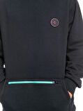 Quiksilver Siyah Erkek Polar Sweatshırt EQYFT04559BIG LOGO TECH HOODIE