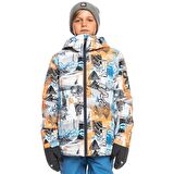 Quiksilver Çok Renkli Erkek Çocuk Fermuarlı Uzun Kollu Kayak Montu EQBTJ03171-NKR2 MORTON YOUTH JK