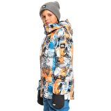 Quiksilver Çok Renkli Erkek Çocuk Fermuarlı Uzun Kollu Kayak Montu EQBTJ03171-NKR2 MORTON YOUTH JK