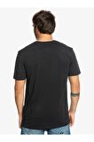 Quiksilver Bisiklet Yaka Siyah Erkek T-Shirt EQYZT07227 INSHAPES M TEES