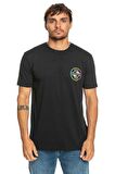 Quiksilver Bisiklet Yaka Siyah Erkek T-Shirt EQYZT07232 COREBUBBLE M TEES