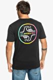 Quiksilver Bisiklet Yaka Siyah Erkek T-Shirt EQYZT07232 COREBUBBLE M TEES