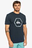 Quiksilver Bisiklet Yaka Lacivert Erkek T-Shirt EQYZT07227 INSHAPES M TEES