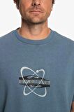 Quiksilver Bisiklet Yaka Mavi Erkek T-Shirt EQYZT07268 ORBIT M TEES