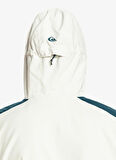 Quiksilver Beyaz Erkek Kapüşon Yaka Regular Fit Waterproof Kayak Montu EQYTJ03416 Radicalo Jk