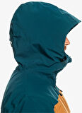 Quiksilver Mavi Erkek Kapüşon Yaka Regular Fit Waterproof Kayak Montu EQYTJ03431 Sycamore Jk
