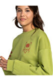 Roxy Erjft04759 Win The Game Sweat Yeşil Kadın Sweatshirt