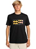 Billabong Siyah Erkek Bisiklet Yaka Regular Fit Desenli T-Shirt EBYZT00143_INVERSED  TEES