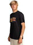 Billabong Siyah Erkek Bisiklet Yaka Regular Fit Desenli T-Shirt EBYZT00143_INVERSED  TEES