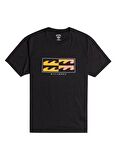 Billabong Siyah Erkek Bisiklet Yaka Regular Fit Desenli T-Shirt EBYZT00143_INVERSED  TEES